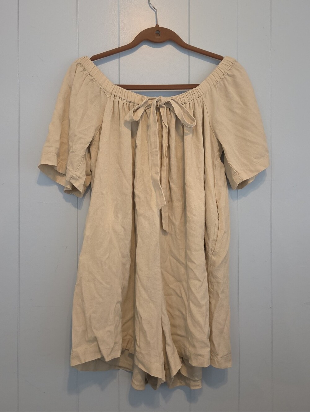 Hunter & Brown | Linen Blend One Piece Jumper | Size S